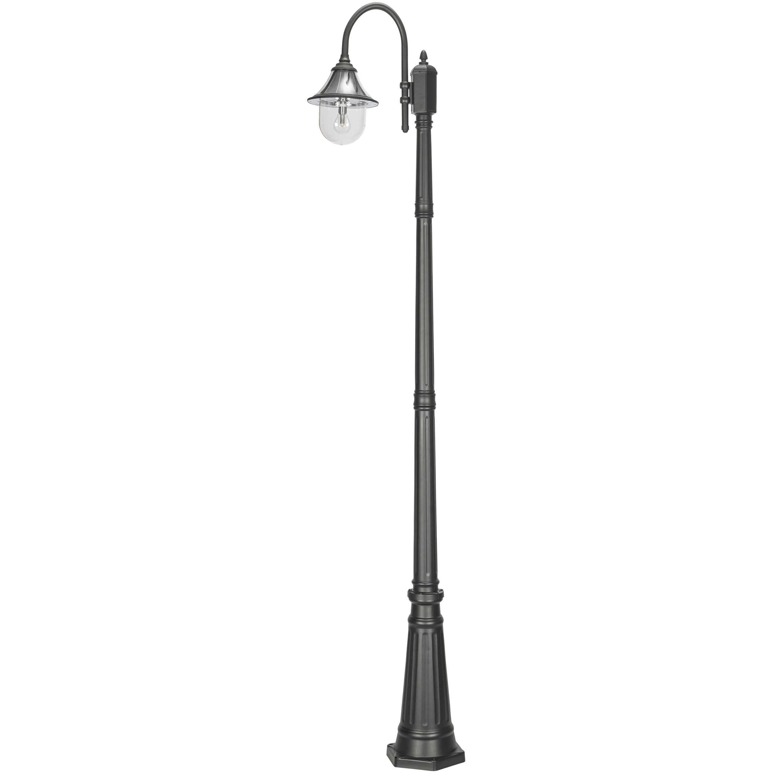 Orion 1 Light 94.63 inch Black Post Light, Solar